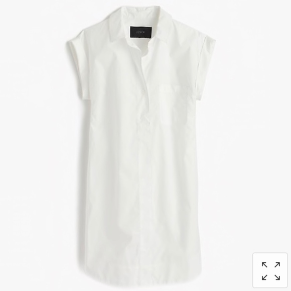 J Crew White Shirt Dress - Picture 3 of 3